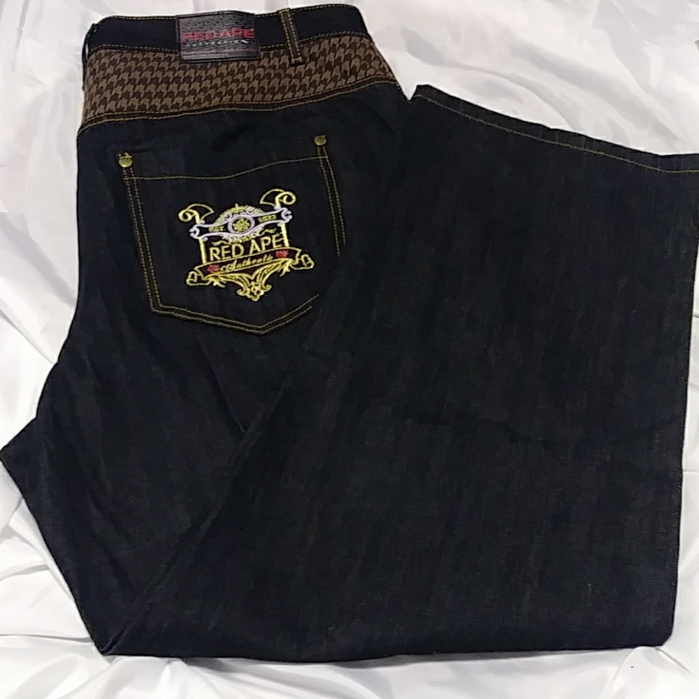 EUC Mens Red Ape Authentic Loose Fit Dark Jeans